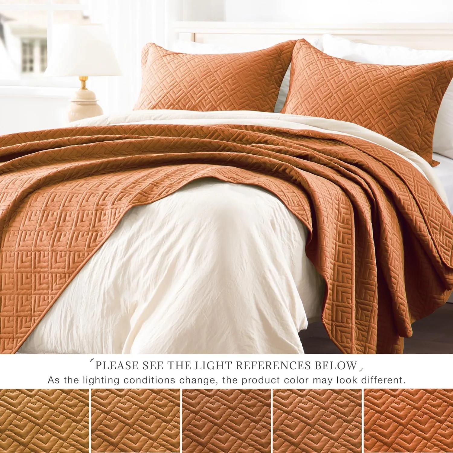 Squares Quilt Set · Umber — EXQ Home quilt, photo 3