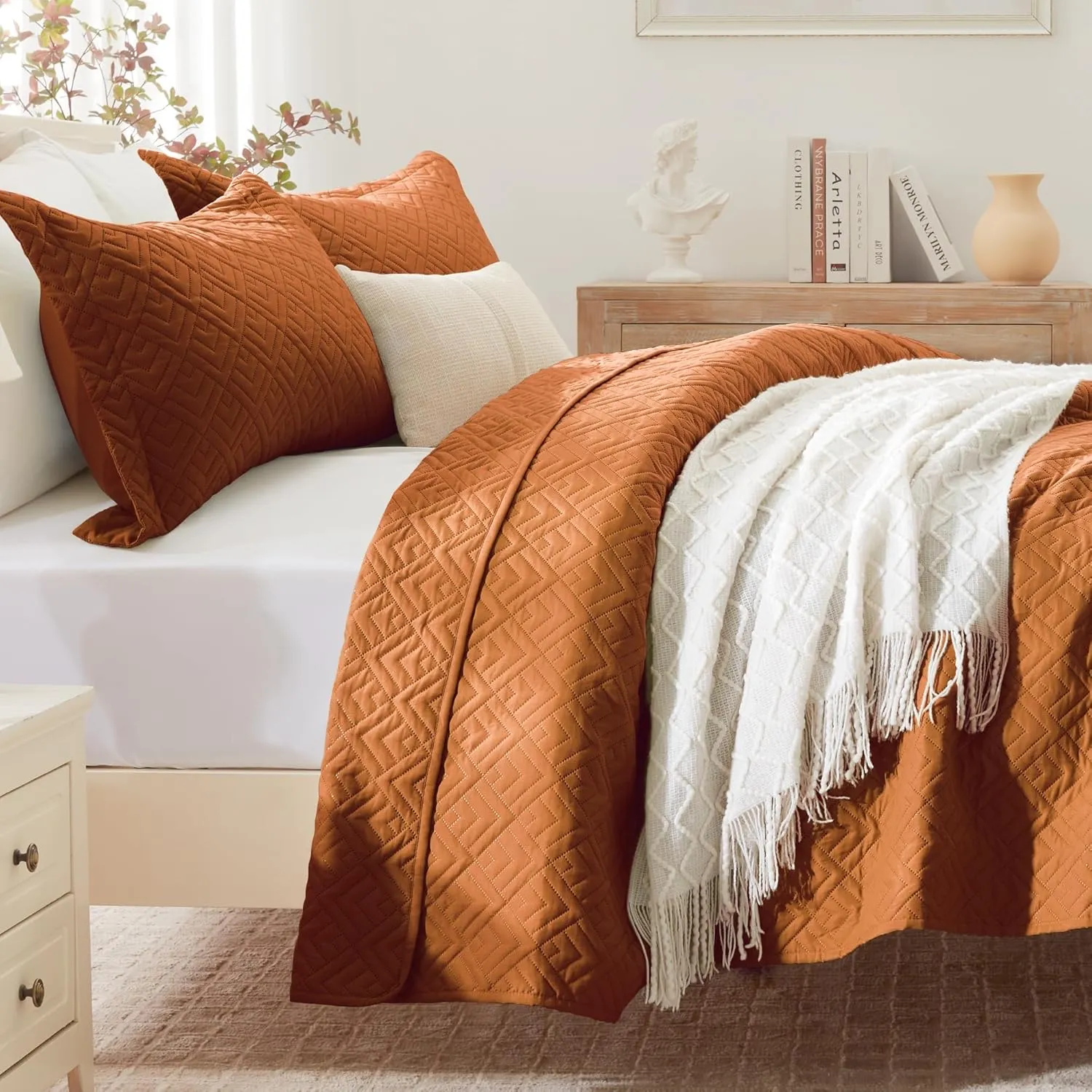 Squares Quilt Set · Umber — EXQ Home quilt, photo 4