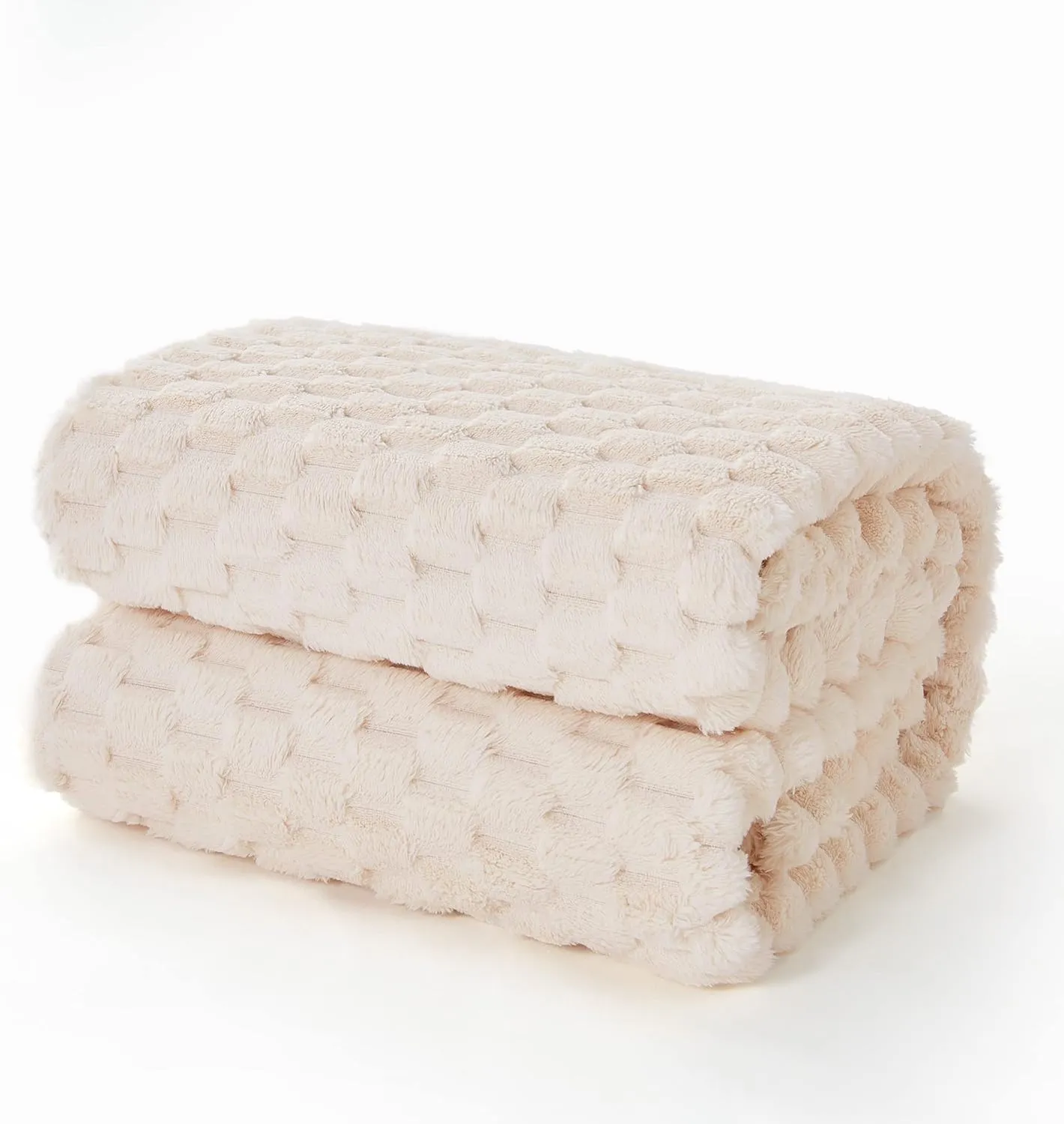 Turtle Shell Blanket · Beige, King — EXQ Home throw, photo 2