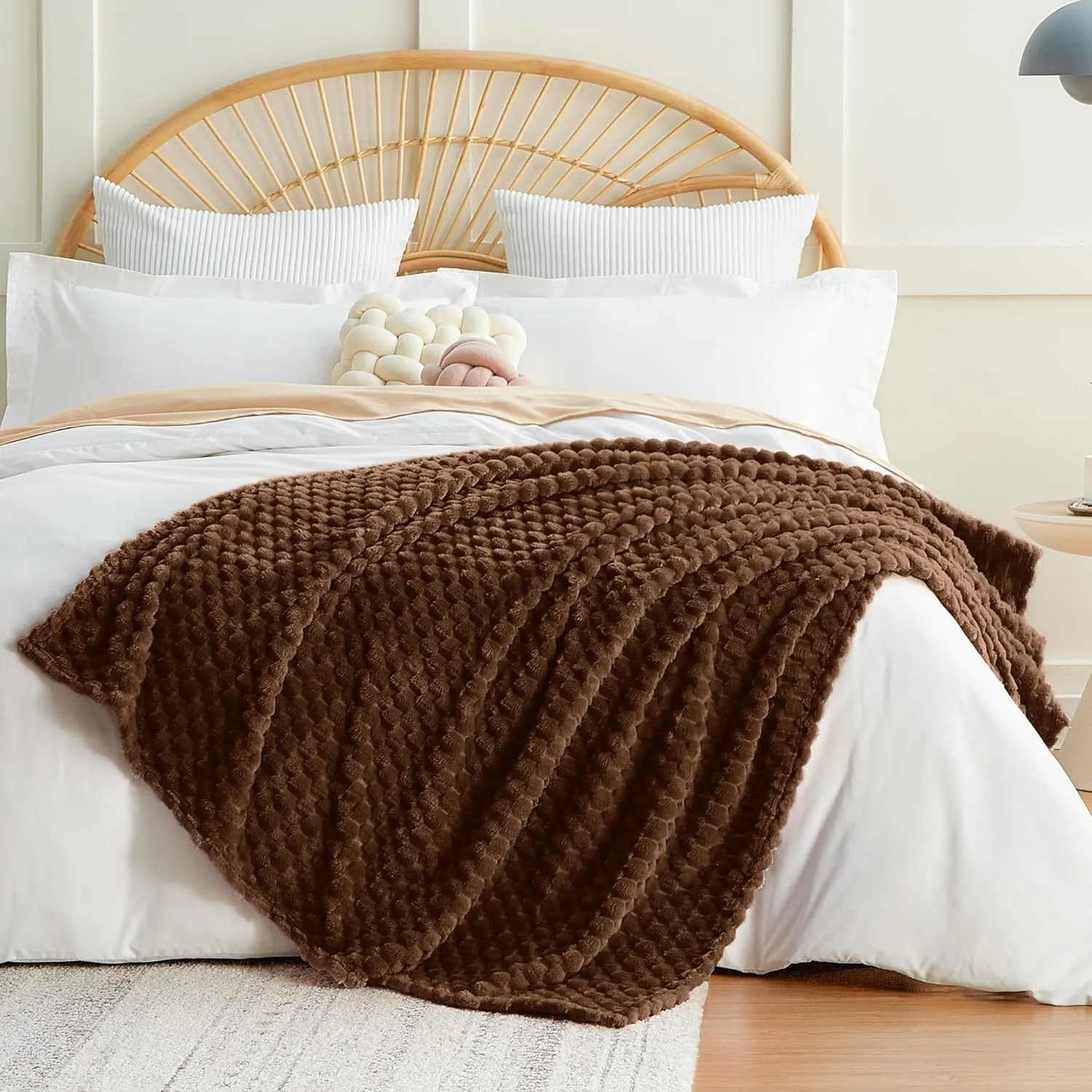 Turtle Shell Blanket · Coffee, Twin — EXQ Home throw blanket