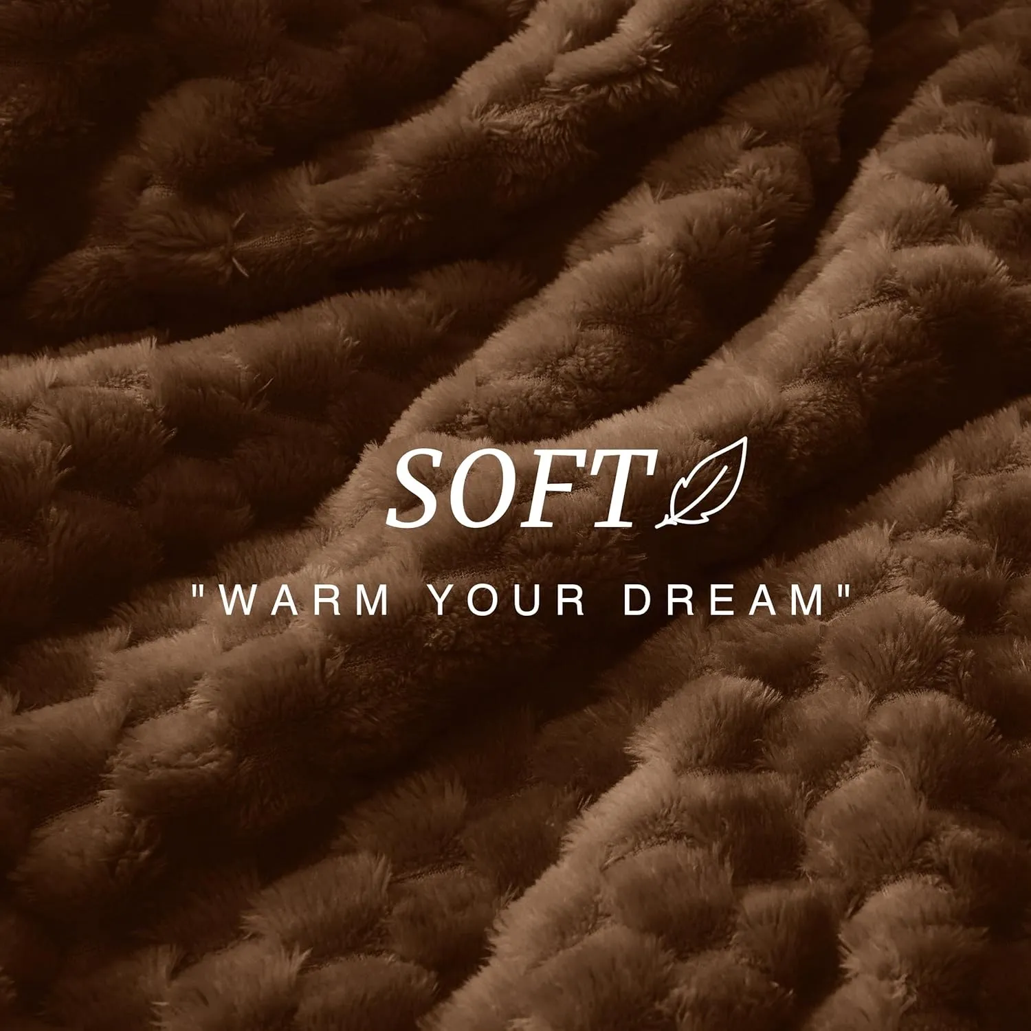 Turtle Shell Blanket · Coffee, Twin — EXQ Home throw, photo 2